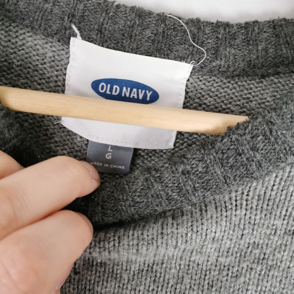 Knit Crewneck Sweater Large Striped - Picture 5 of 7